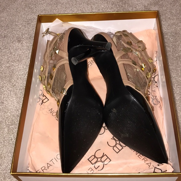 BCBGENERATION DARRON TWO-TONE PATENT PUMP size 7.5 - Picture 3 of 4